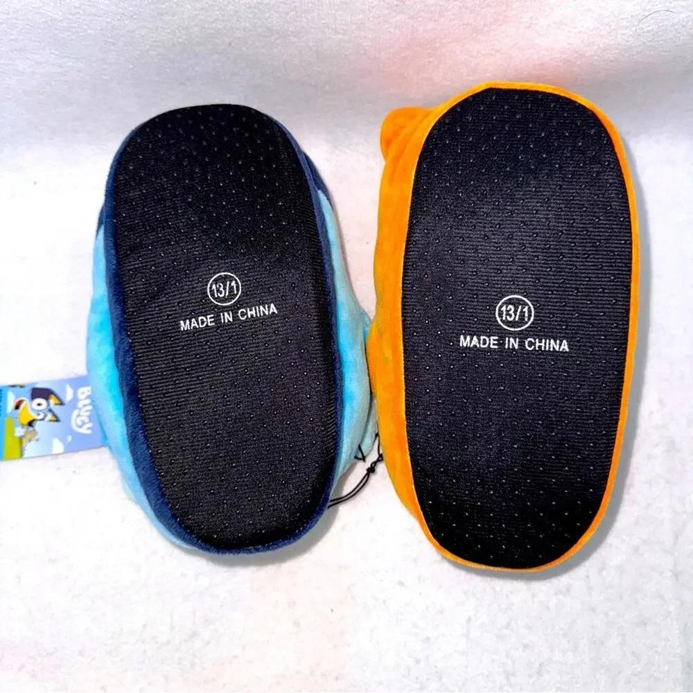 NWT Bluey & Bingo Unisex Kids Slippers size 13/1 Slip-on